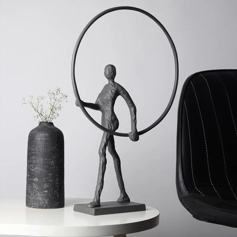 Hoop Struck Showpiece - Grey media 1