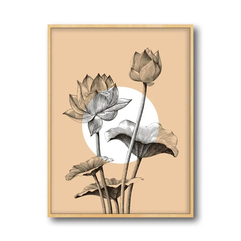 Kamaladalam Archival Paper Wall Art - Natural Brown Frame media 5