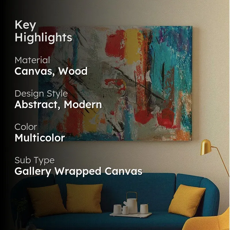 Tradition of Colors Canvas Wall Painting - Gallery Wrap media 2