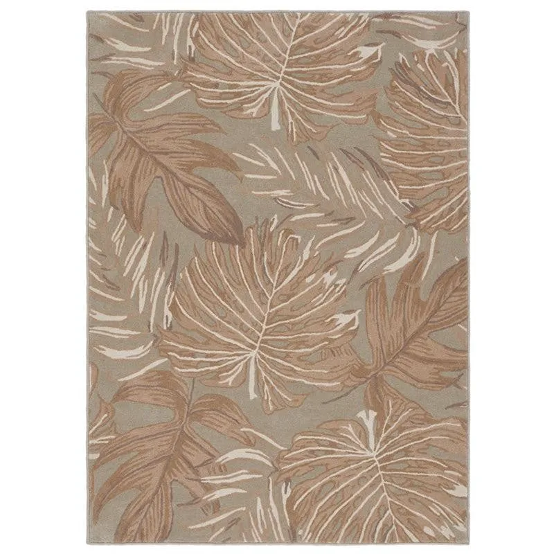 Elendil Hand Tufted Floral Wool & Nylon Carpet - Beige media 1