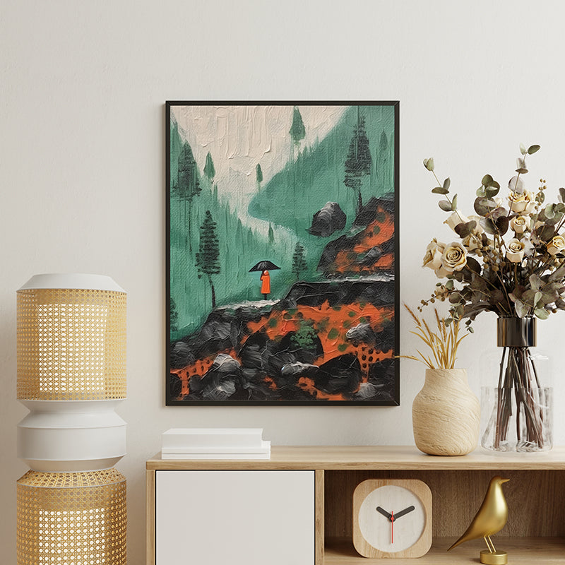 Solace Rain Canvas Wall Art media 3