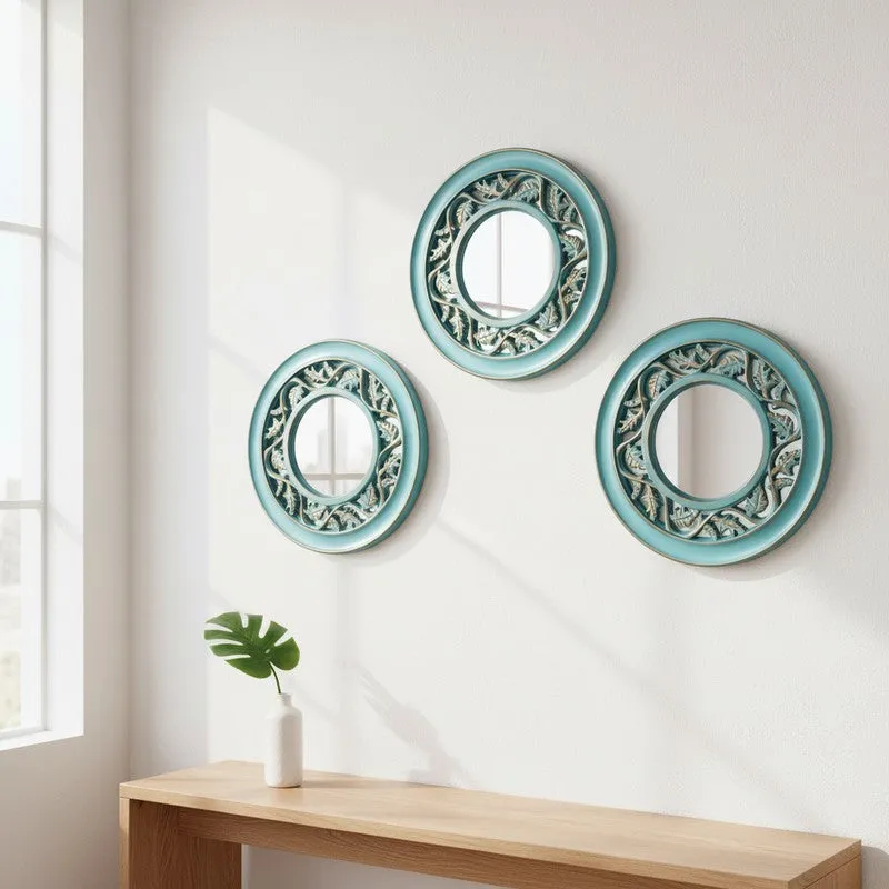Ornate PVC Wall Mirror - Set Of Three media 1