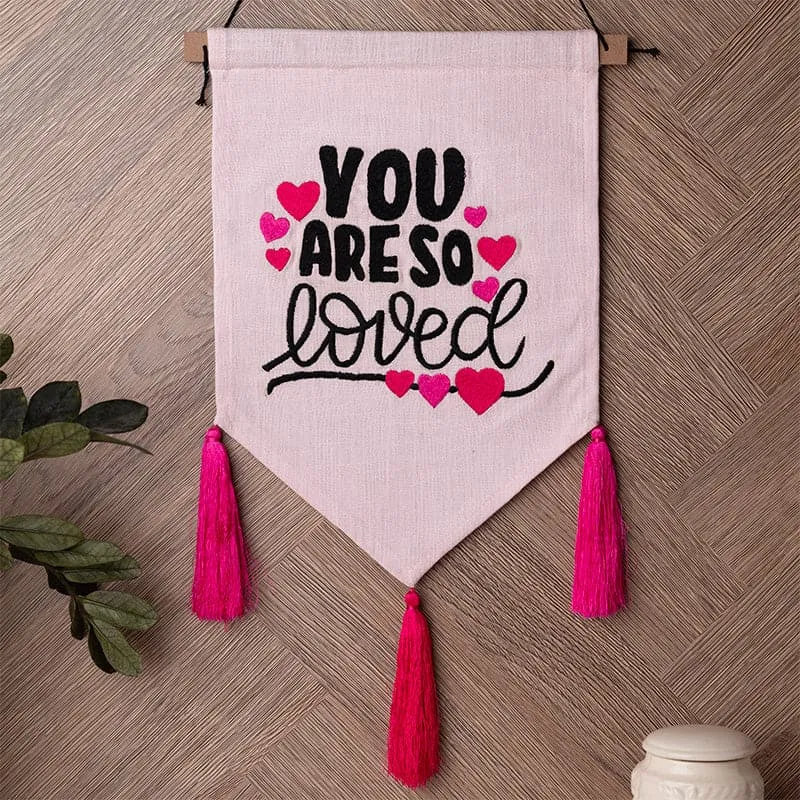 You Are So Loved Sunshine Banner Fabric Wall Accent media 1