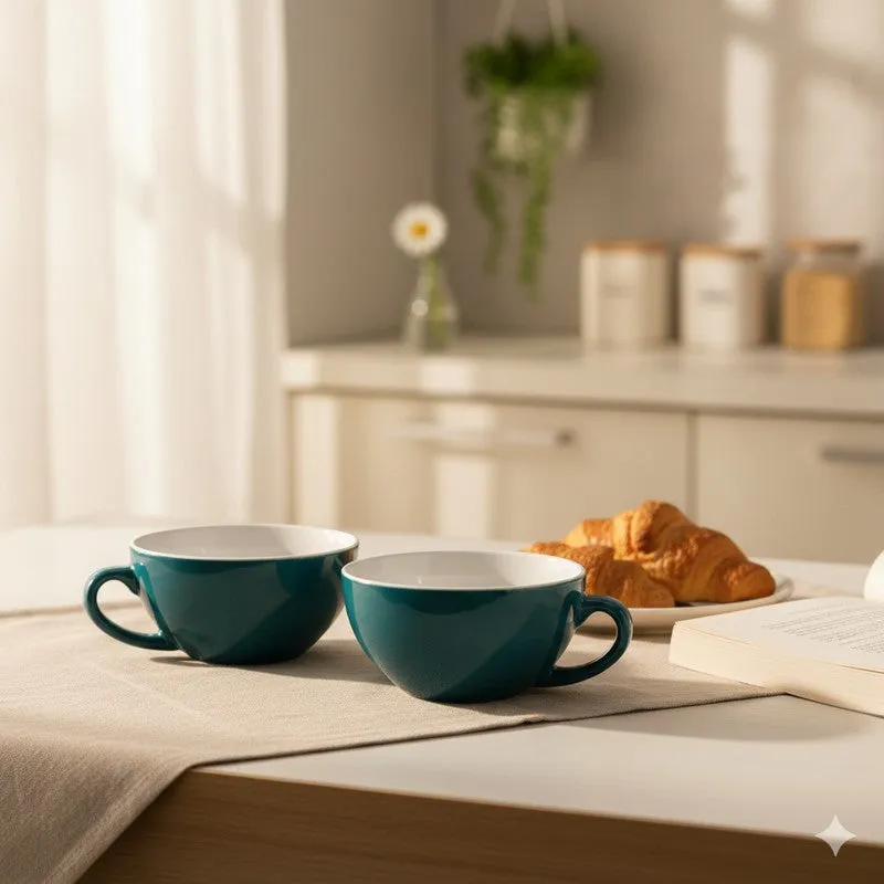 Royal Ceramic Coffee Mug (320 mL Each) - Set Of Two media 1