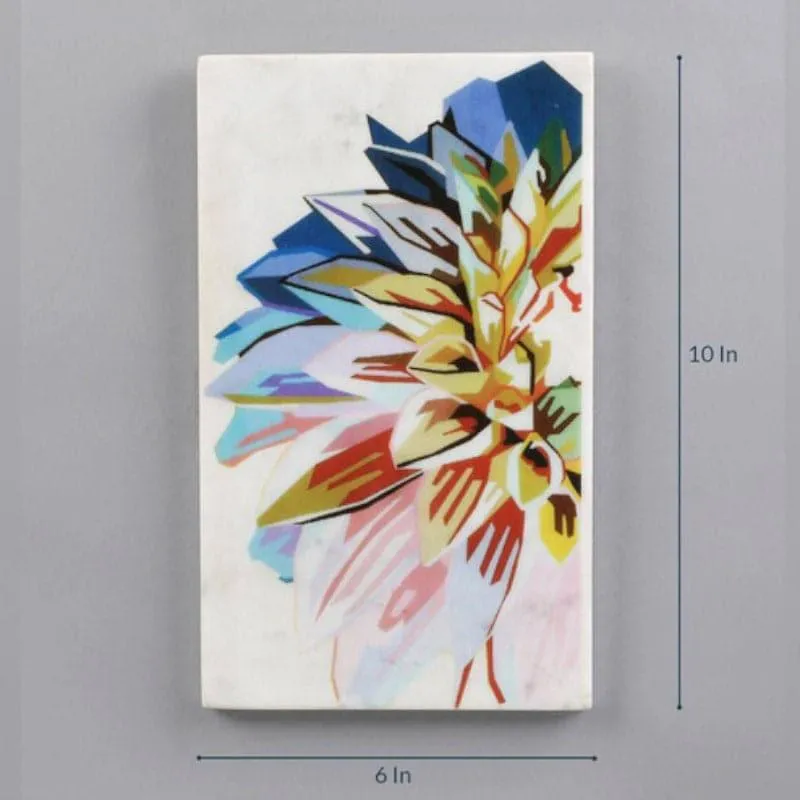 Flower Palette Printed Marble Wall Accent media 4