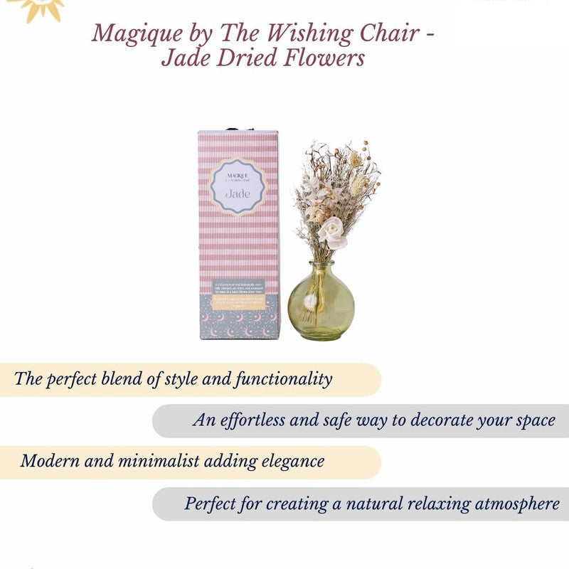 Magique by The Wishing Chair Jade Dried Flowers With Vase media 8