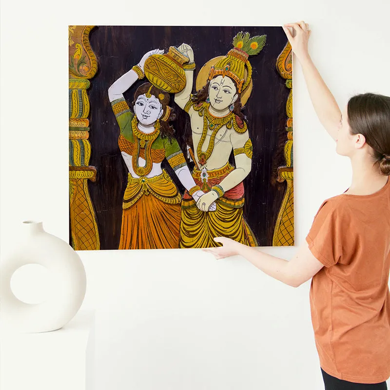 Radhe - Krishna Canvas Wall Art media 6