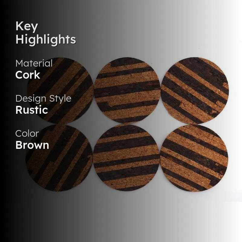 Coastal Cork Coaster - Set Of Four media 2
