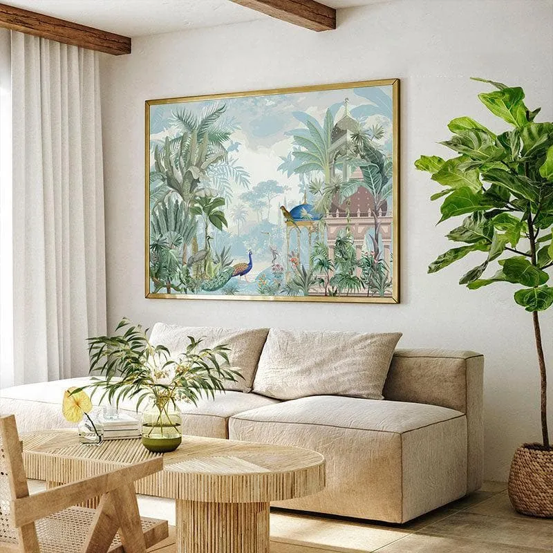 Indian Heritage Canvas Art Painting - Black Frame media 1