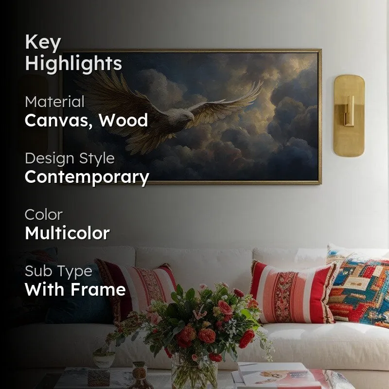 Soaring Canvas Wall Painting With Frame media 2
