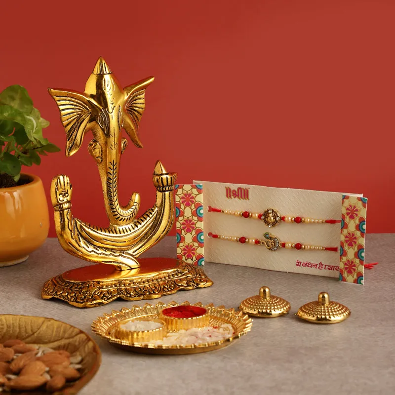 Aum Ganesha Rakhi Hamper media 1