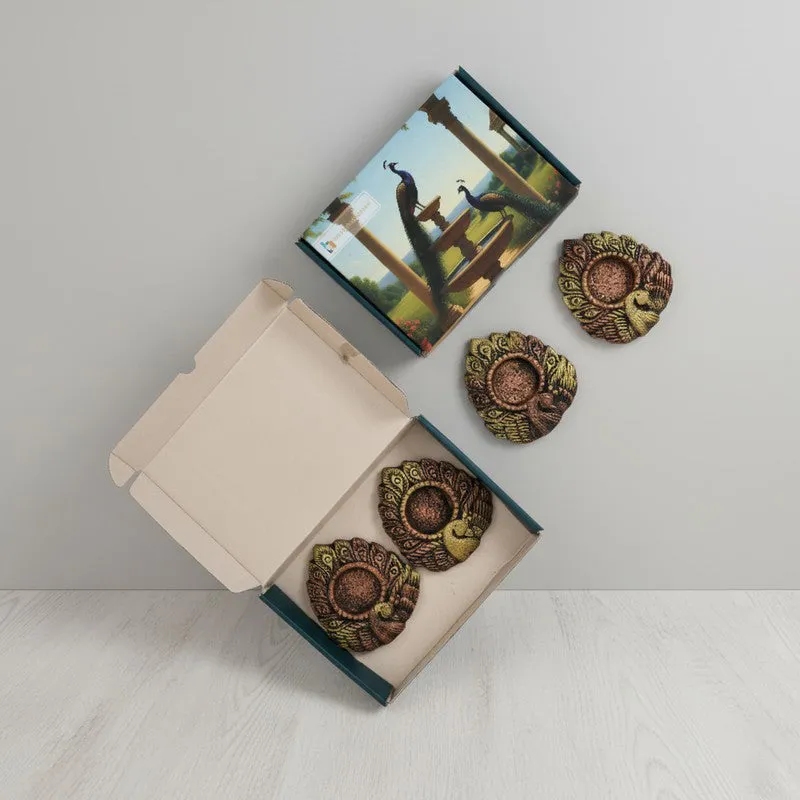 Paisley Ember Diya - Set Of Four media 6