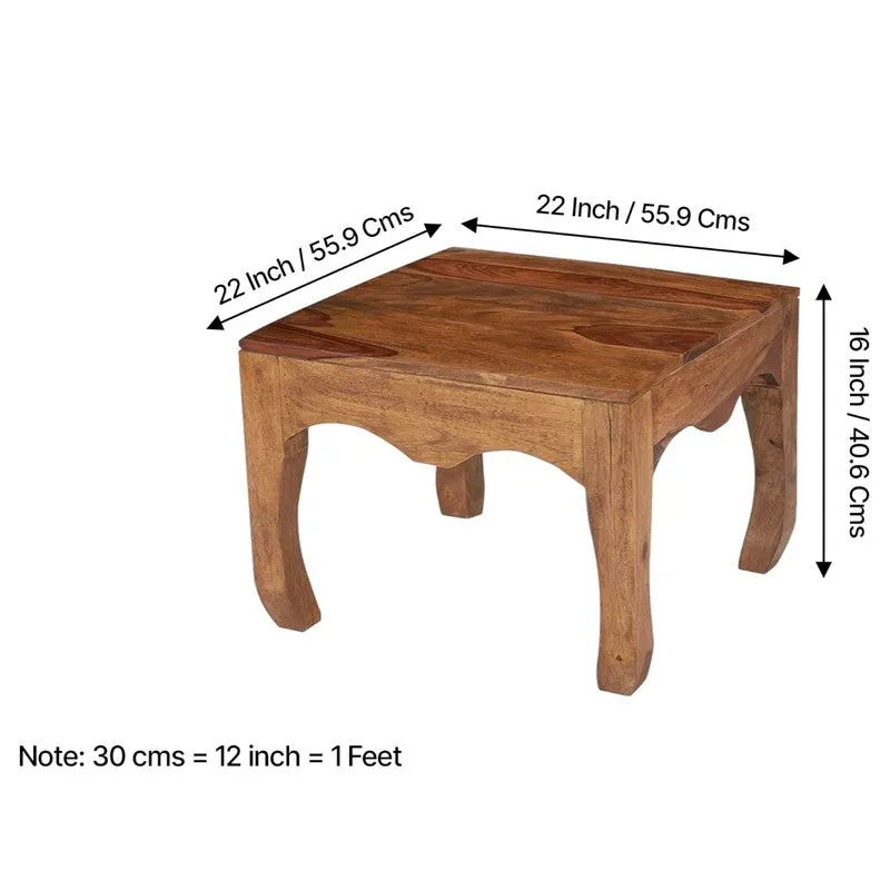Rervon Sheesham Wooden Center Table - Brown media 11