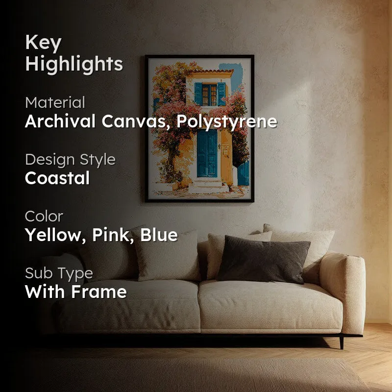 Island Vibes Canvas Wall Painting - Black Frame media 2