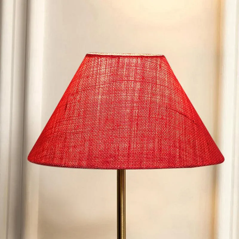 Loft Gleam Jute & Metal Table Lamp (Empire) - Red,Gold media 3