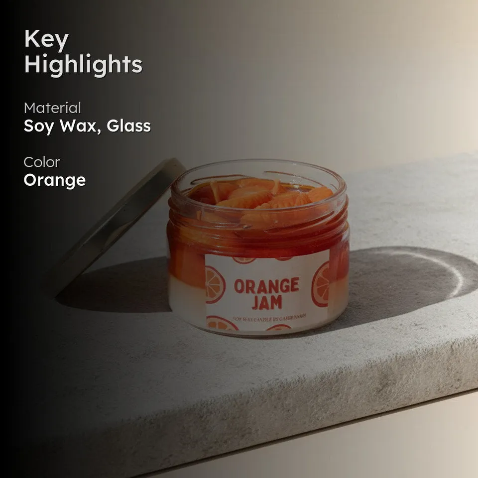 Orange Marmalade Scented Candle - Orange media 2