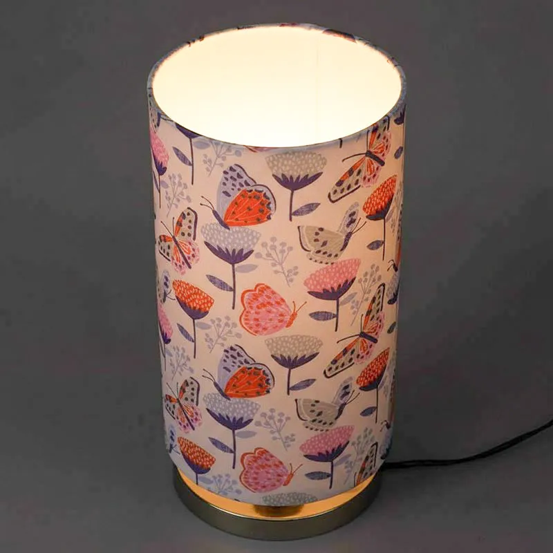 Floating Butterflies Fabric Table Lamp - Multicolor media 1
