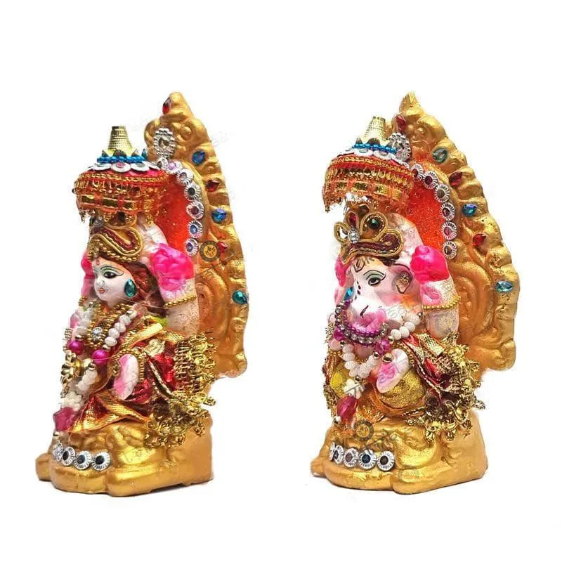 Divine Lakshmi Ganapati Idol Set media 4