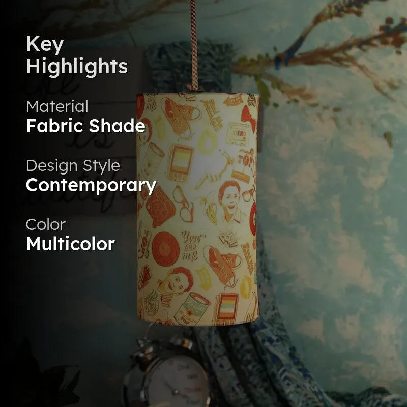 Nostalgic Vibes Fabric Ceiling Lamp media 2