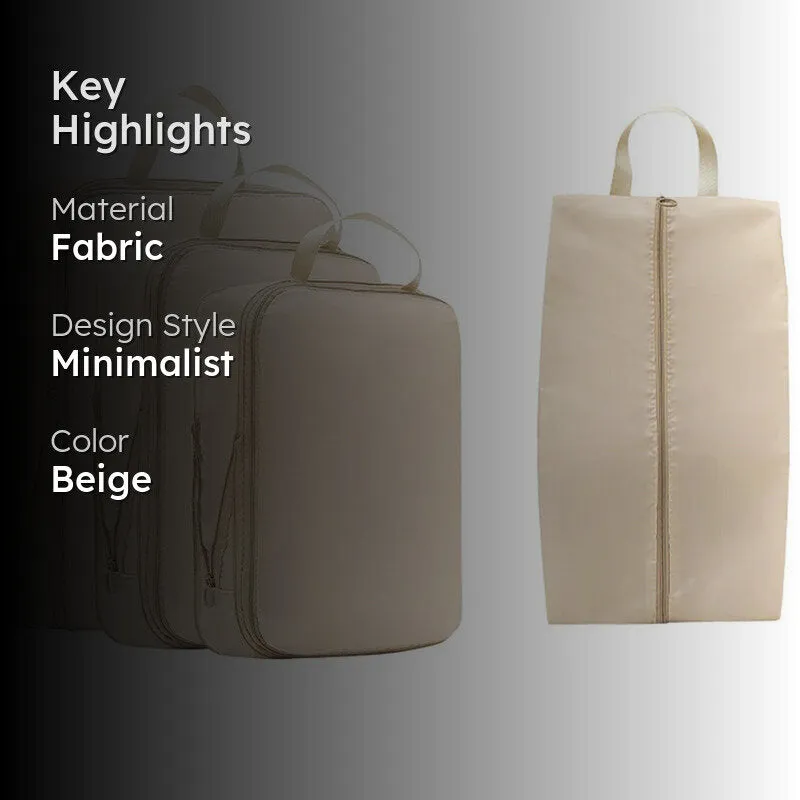 Pack Nest Travel Pouch (Beige) - Set Of Four media 2
