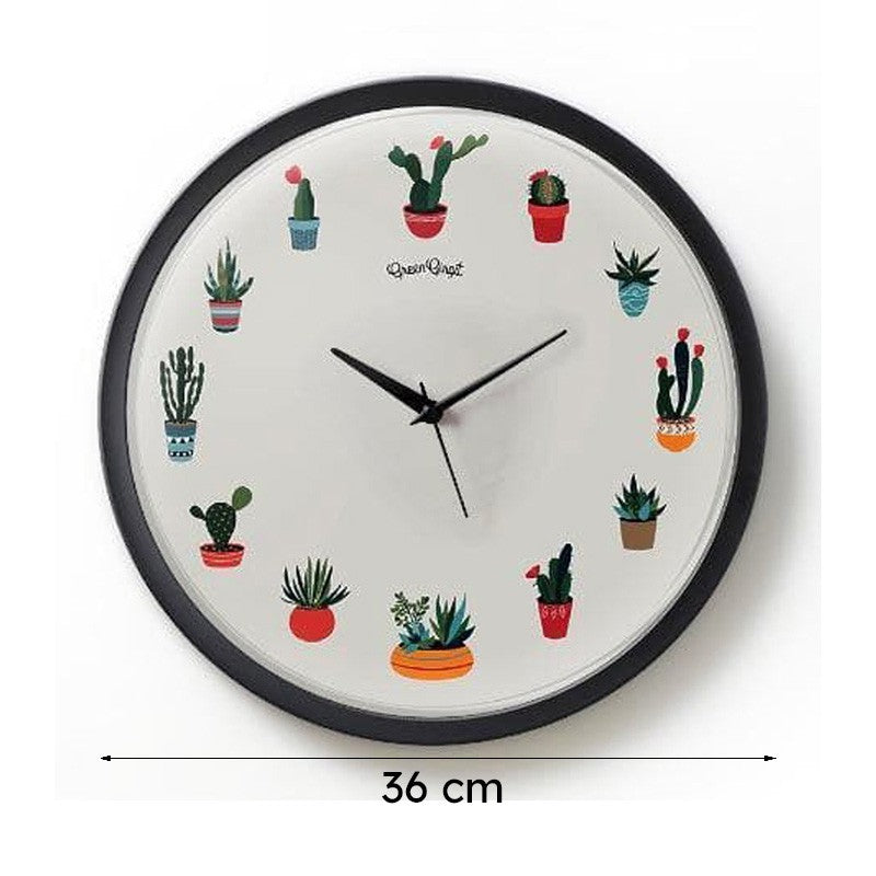 Succulents Overall Wall Clock media 7