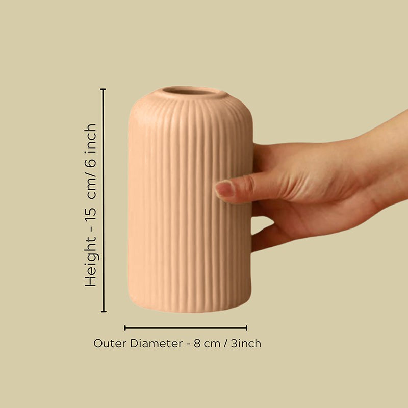 Ceramiq Luxe Ceramic Vase - Beige media 6