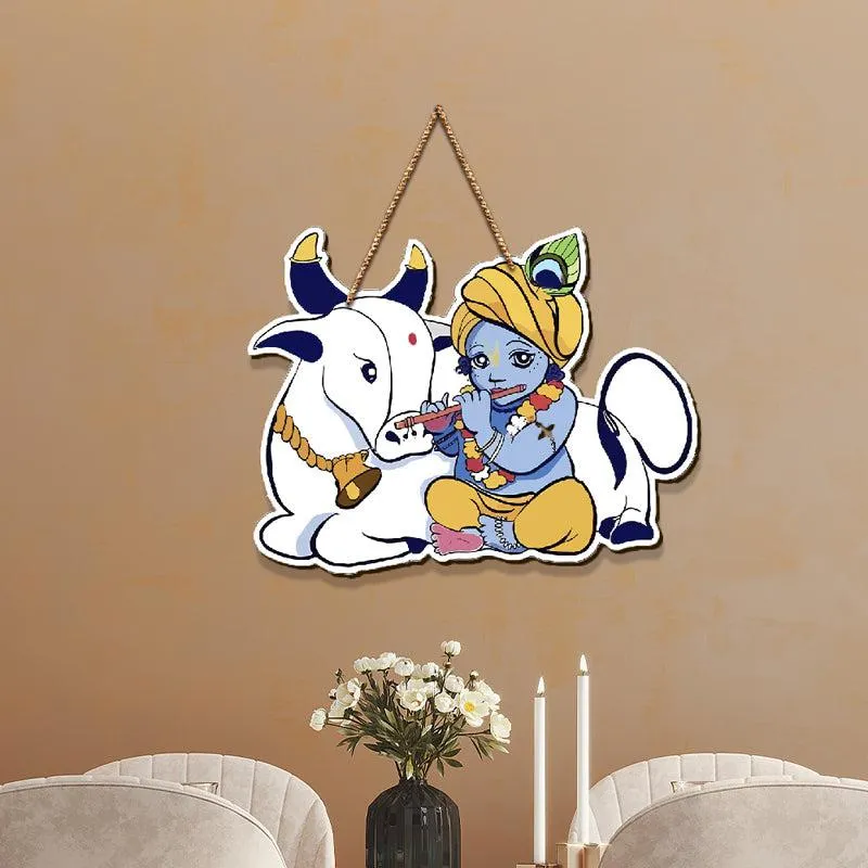 The Playful Kanha MDF Wall Hanging media 1