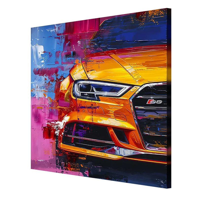 Vintage Car Wall Painting media 6