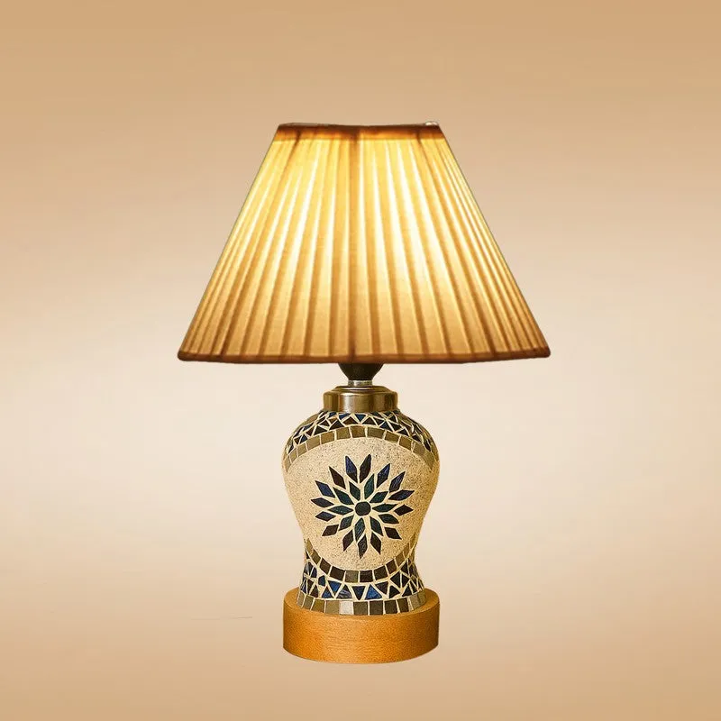 Floranira Pleatra Wooden Table Lamp - Multicolor media 6