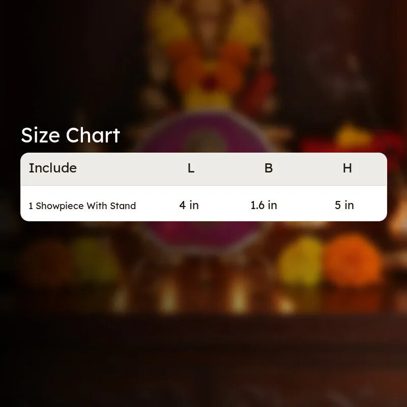 Ganesha Grace Agate Showpiece With Stand - Pink media 11