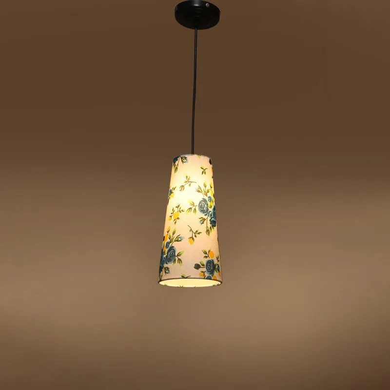Solarae Metal Ceiling Lamp - White & Blue media 6