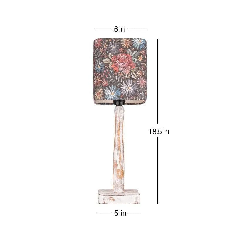 Psychedelic Trance With Distress Stand Fabric Table Lamp - Multicolor media 5