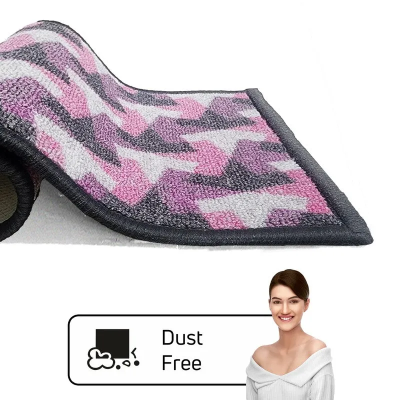 Niro Geometric Nylon Door Mats - Purple,Pink media 5