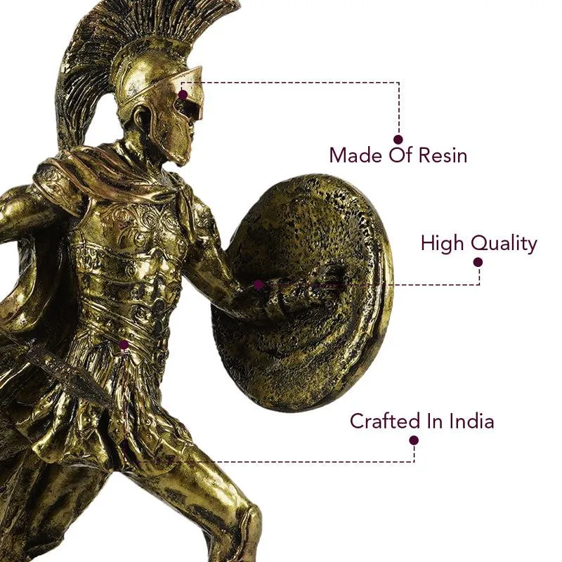 Warrior Of Troy Painted Resin Showpiece media 3