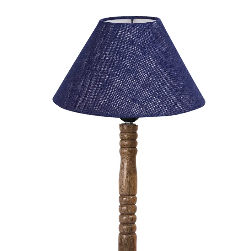 Loft Gleam Table Lamp With Carved Wooden Base - Black,Brown media 5