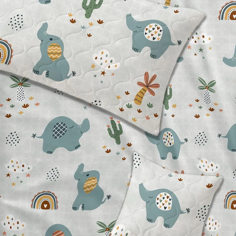 Baby Elephant GlaceCotton Kids Bedding Set (180 GSM) - Five Piece Set media 6