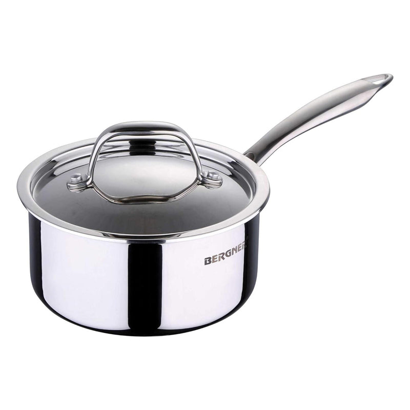 Bergner Argent Triply Kadhai With Lid - 1500 mL media 3