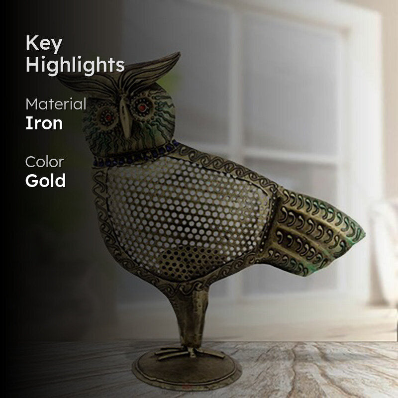 Owl Glare Tea Light Holder media 2