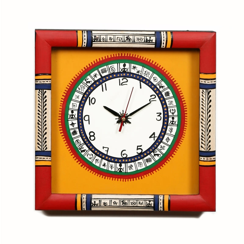 Dosera Warli Wooden Wall Clock media 9