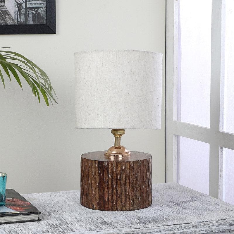 Sandiera Dori Fabric Table Lamp - Beige,Brown media 3