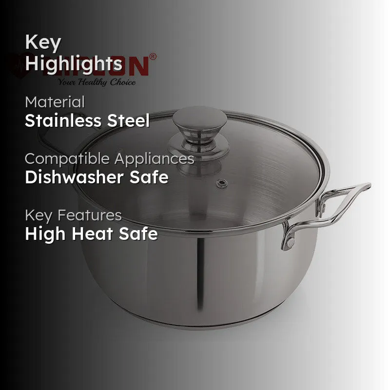 Nirlon Cooking Pot With Lid - 1500 ML/8 Inches media 2