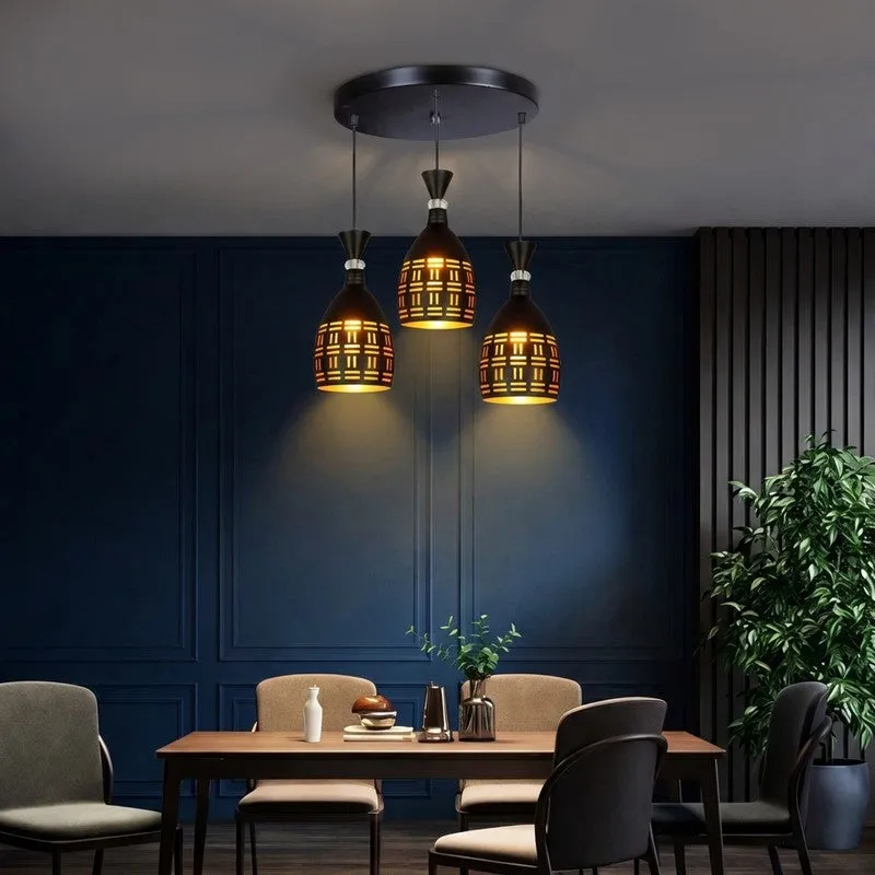 Lattice Light Metal Cluster Ceiling Lamp media 5