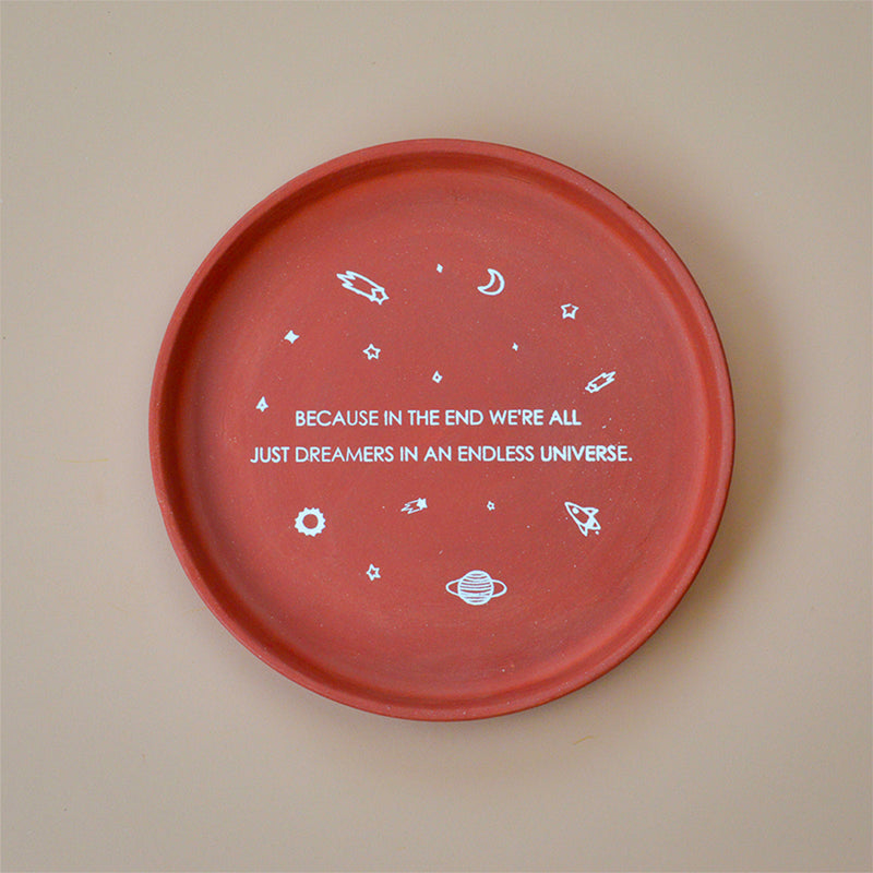 Cosmos Terracotta Wall Plate - Set Of Three media 3