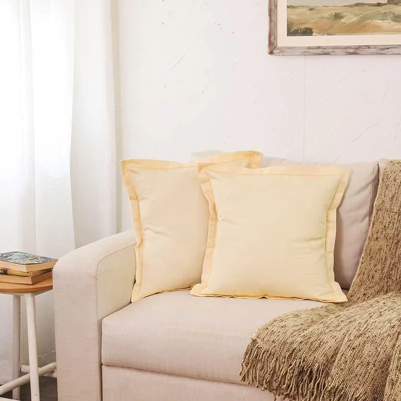 Ginger Cushion Cover (Beige) - Set of Two media 1