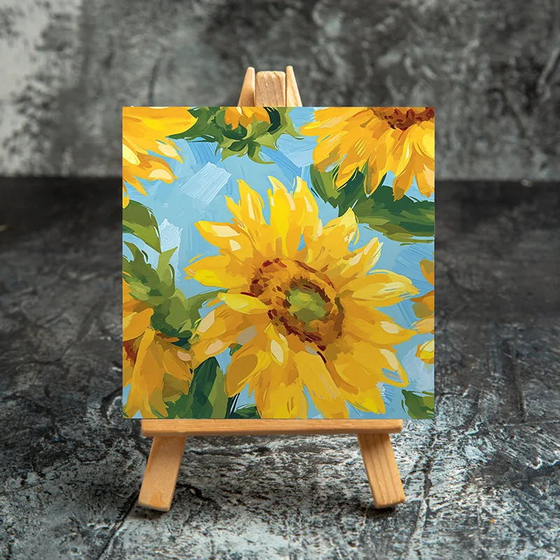 Sunflower Strokes Canvas Showpiece media 4