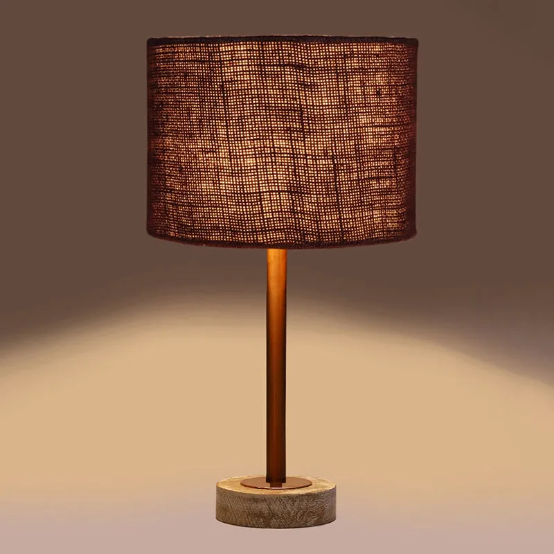 Sienna I Rodin Wooden Table Lamp - Brown,Copper,White media 6