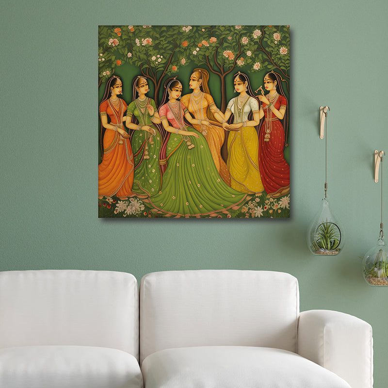 Graceful Dancers Canvas Wall Art