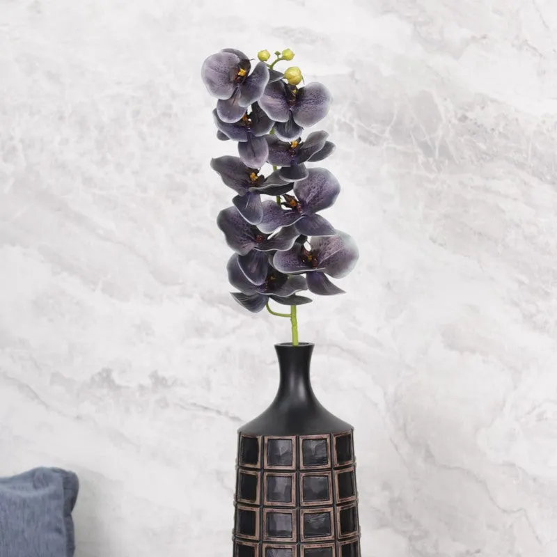 Decorative Artificial Orchids Flowers Stick - Grey media 5