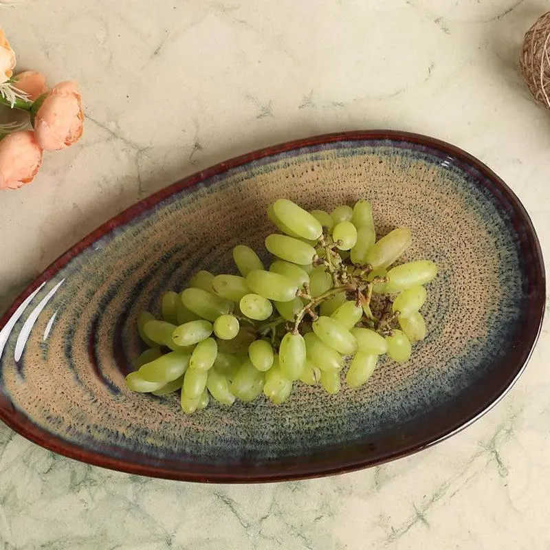 Sragen Oyster Handmade Ceramic Platter media 3
