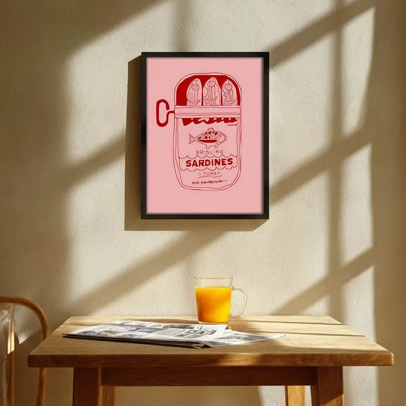 MonoPink Archival Canvas Wall Art - Black media 1